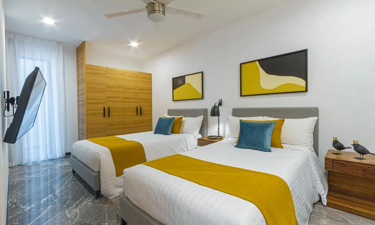 Ocean Blue Front Beach Apartment Playa del Carmen